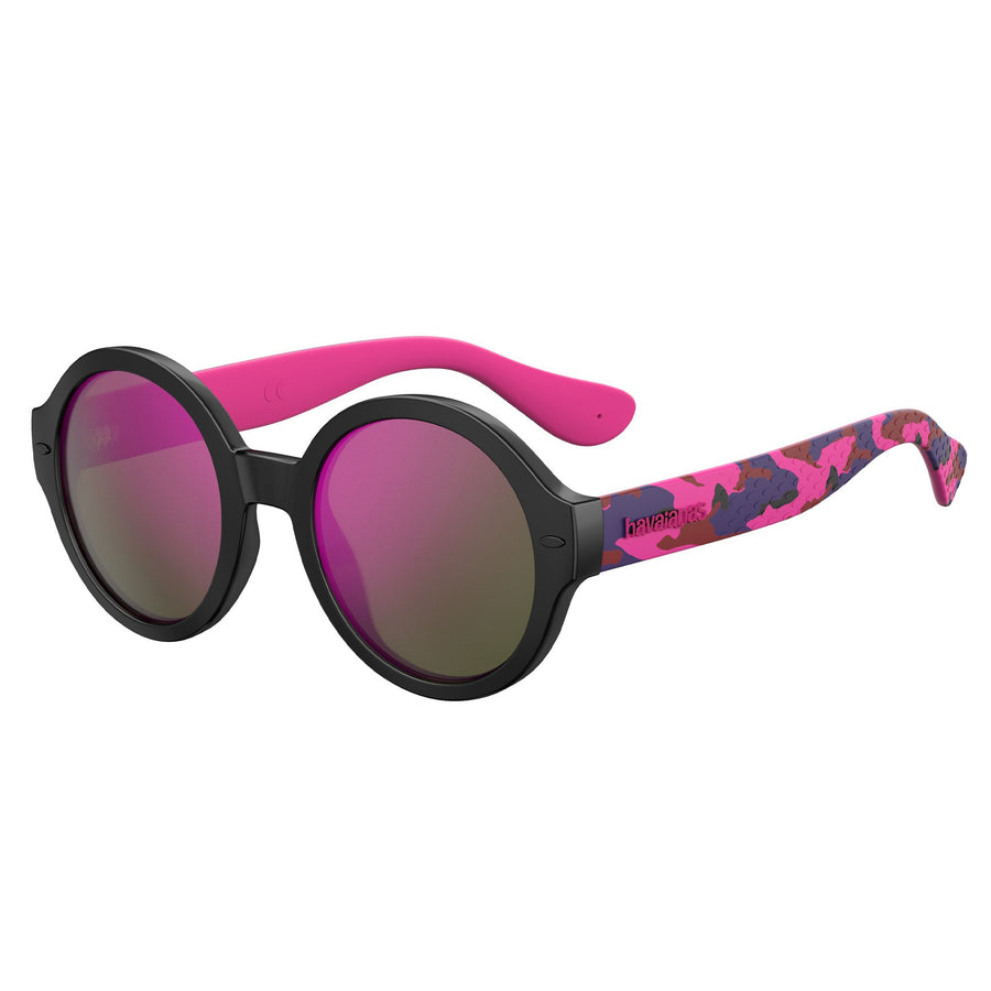 Havaianas Women's Sunglasses Oval Frame Pinkvioletgold Mirror Lens - Floripa/M