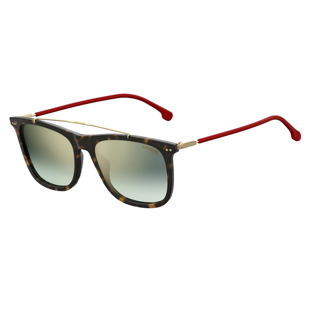 Carrera Men's Sunglasses Rectangular Frame Green Shaded Flash Gun Metal Lens - Carrera 150/S