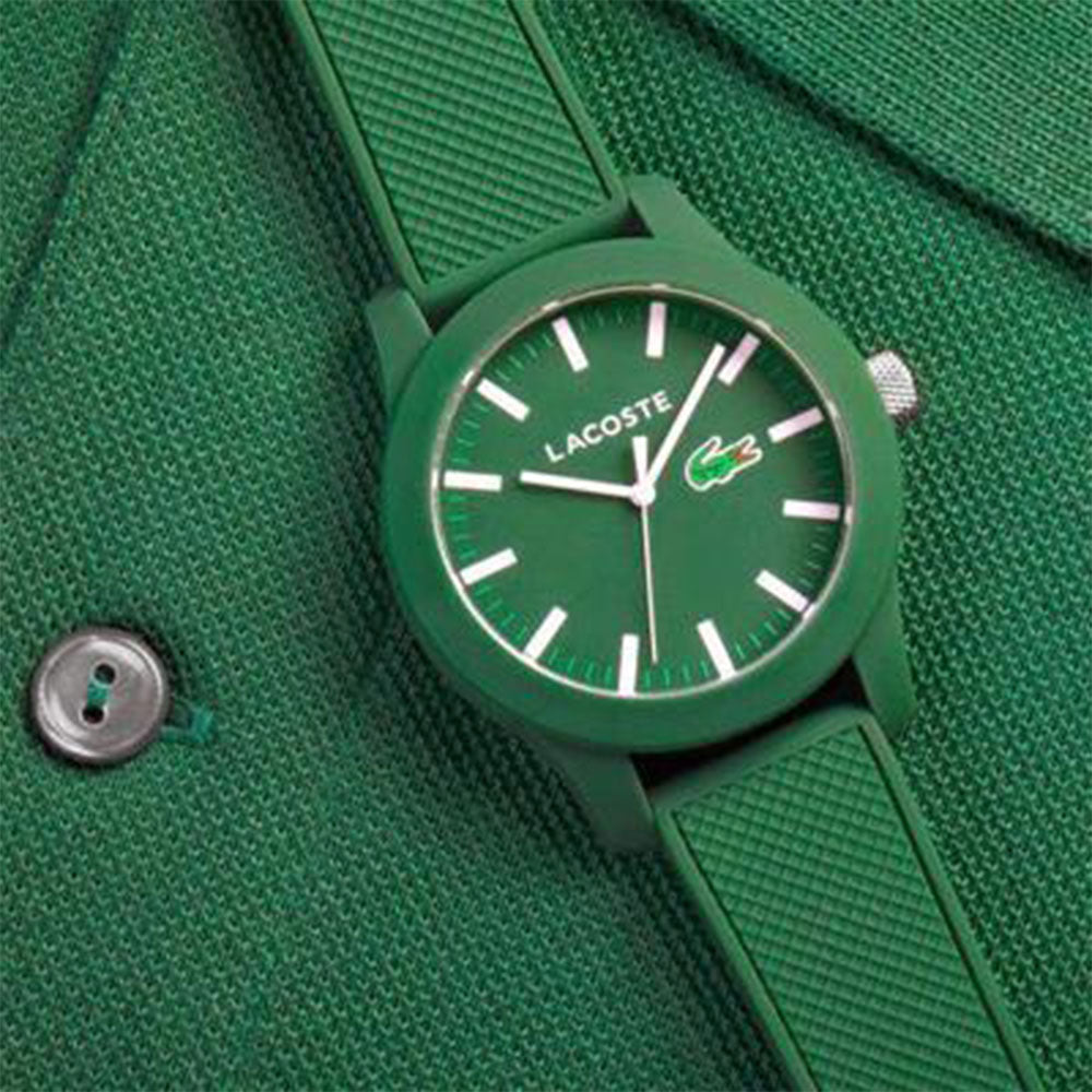 Lacoste. The 12.12 Men's Green Silicone Watch - 2010763