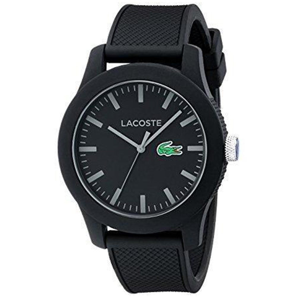 Lacoste.12.12  Black Silicone Mens Watch - 2010766