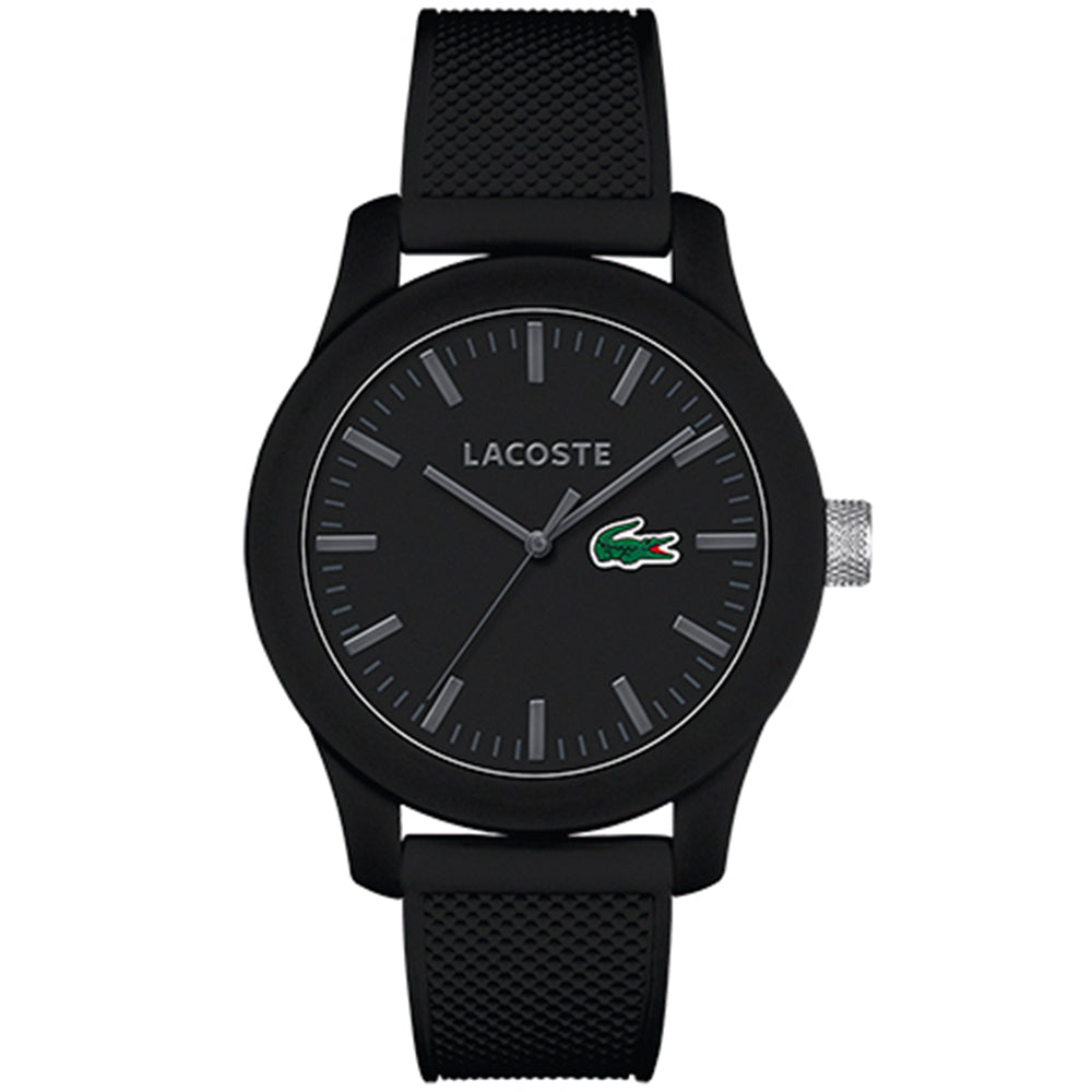 Lacoste.12.12  Black Silicone Mens Watch - 2010766