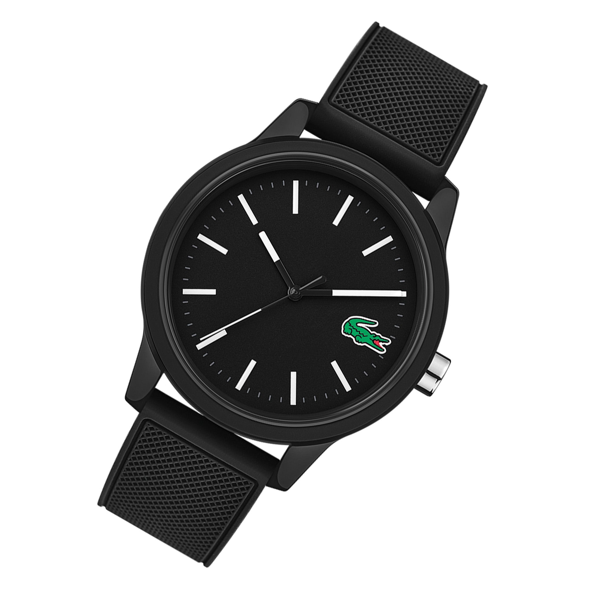 Lacoste 12.12 Black Silicone Men's Watch - 2010986