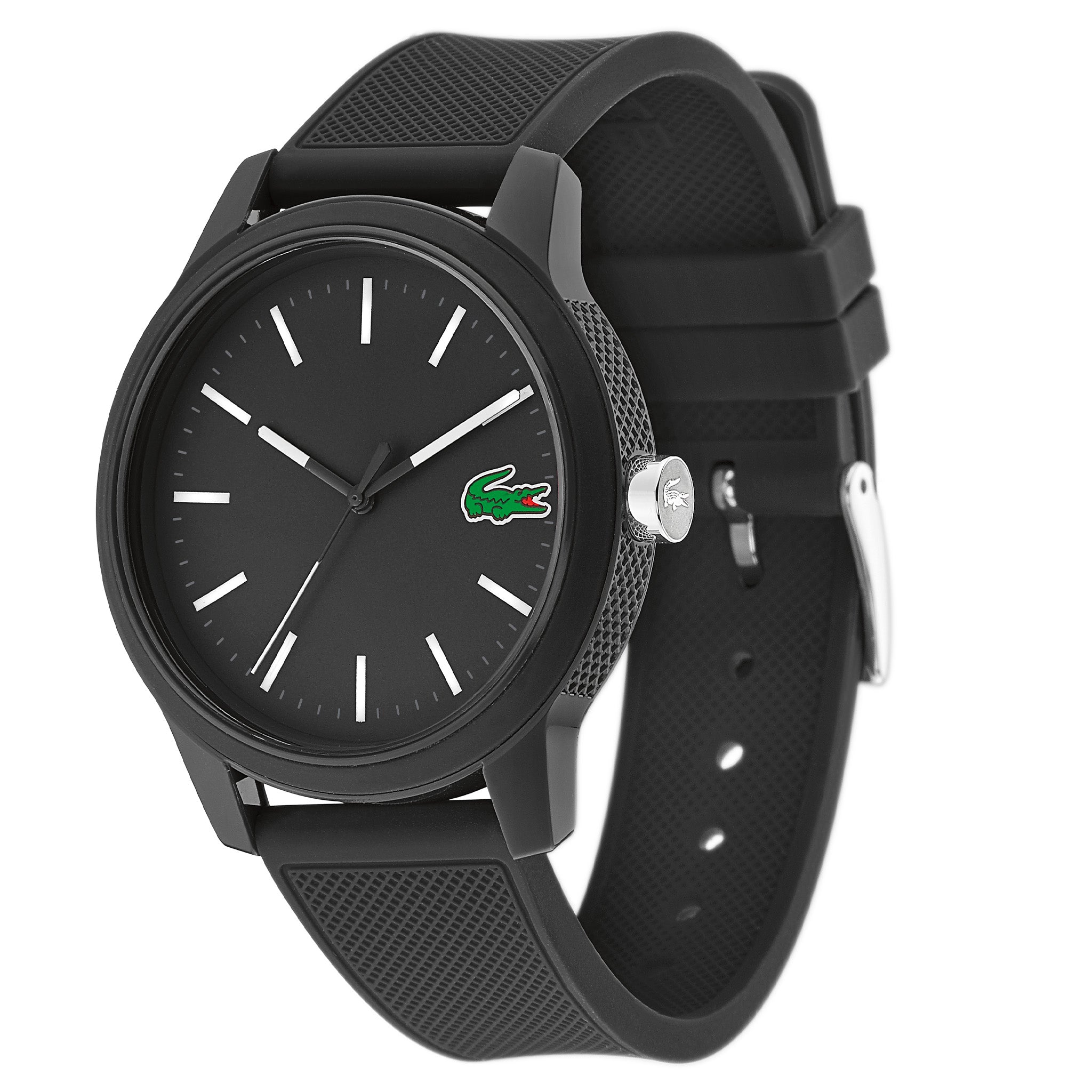 Lacoste 12.12 Black Silicone Men's Watch - 2010986