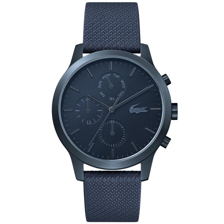 Lacoste 12.12 Blue Leather Men's Multi-function Watch - 2010998