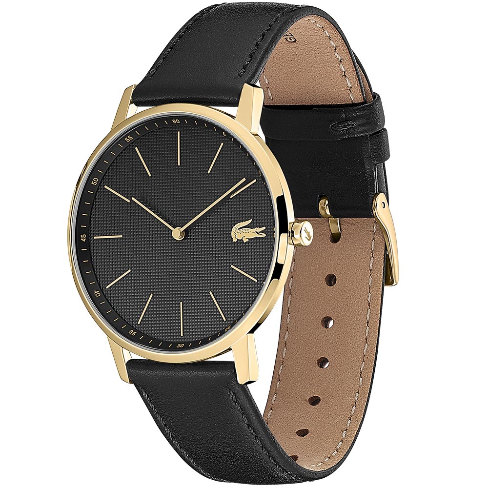 Lacoste Moon Black Leather Men's Watch - 2011004