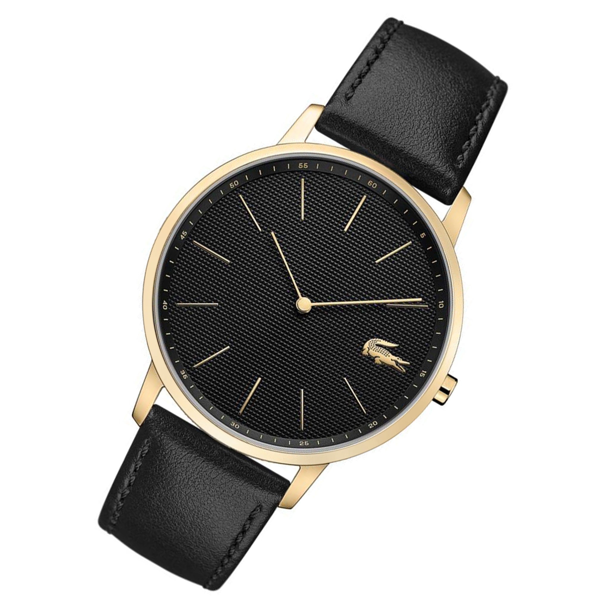 Lacoste Moon Black Leather Men's Watch - 2011004