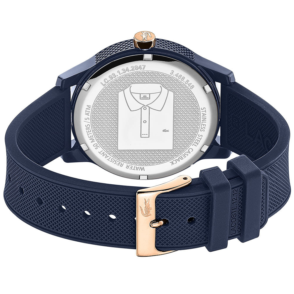Lacoste 12.12 Blue Silicone Men's  Watch - 2011011