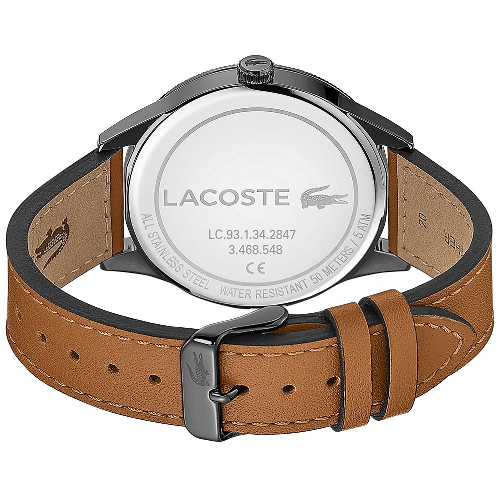 Lacoste Continental Brown Leather Men's Watch - 2011021