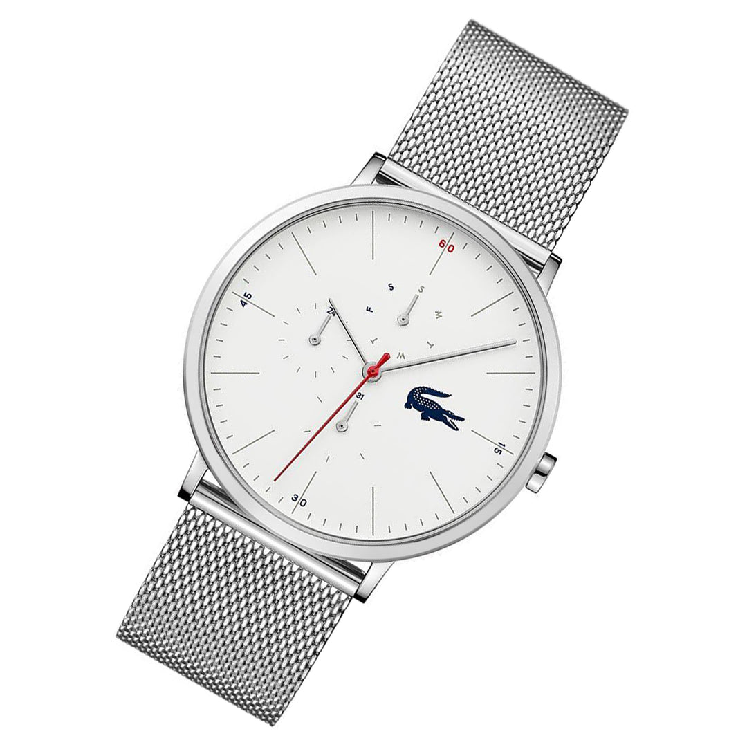 Lacoste Moon Silver Mesh Men's Multi-function Watch - 2011025