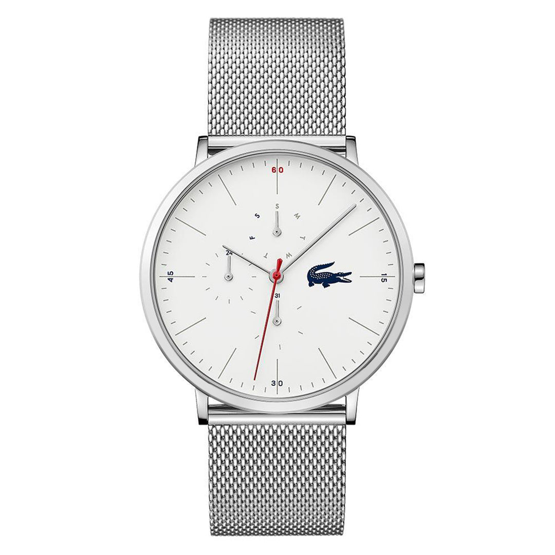 Lacoste Moon Silver Mesh Men's Multi-function Watch - 2011025