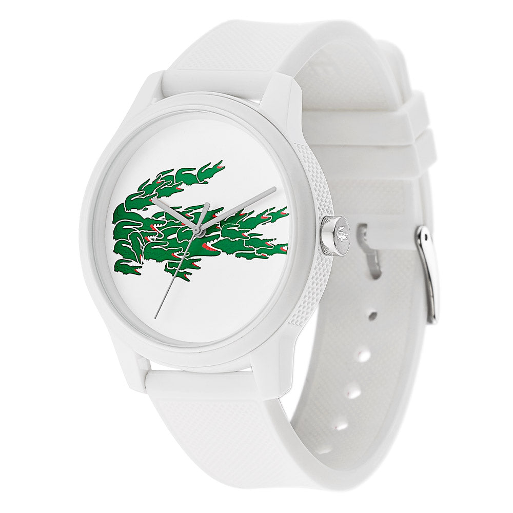 Lacoste 12.12 White Silicone Men's Watch - 2011039