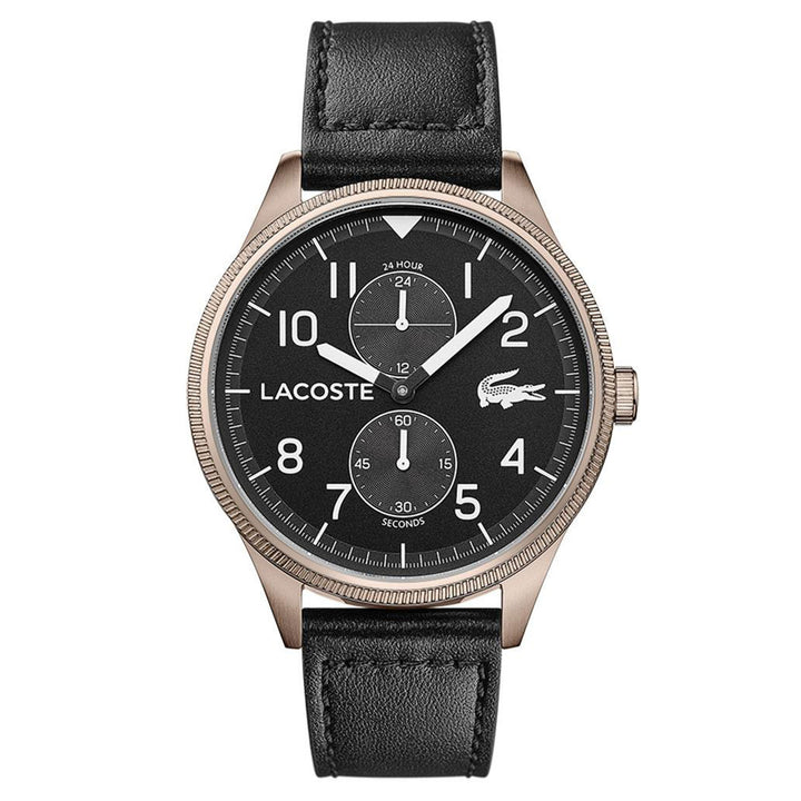 Lacoste Continental Black Leather Men's Watch - 2011042