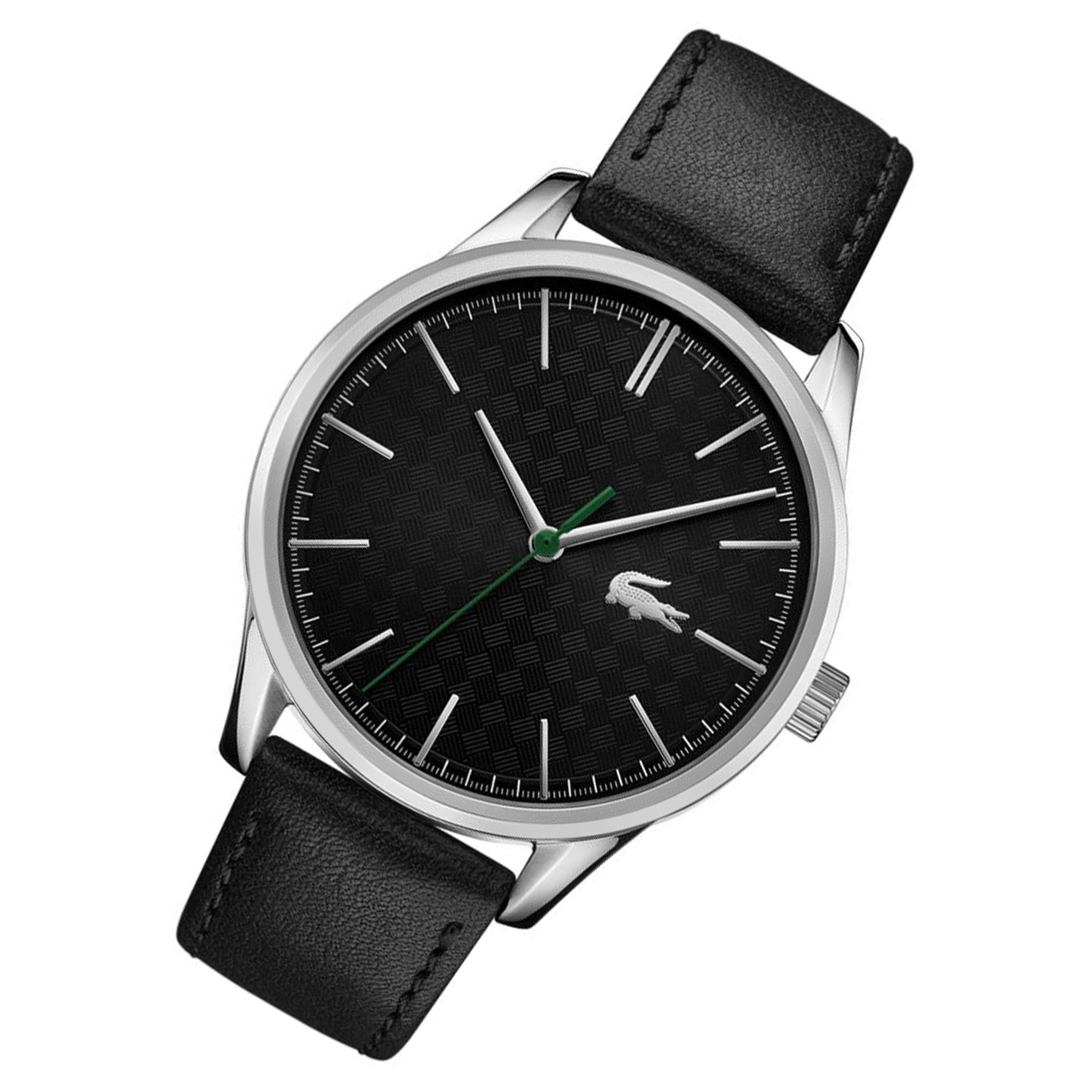 Lacoste Vienna Black Leather Men's Watch - 2011047