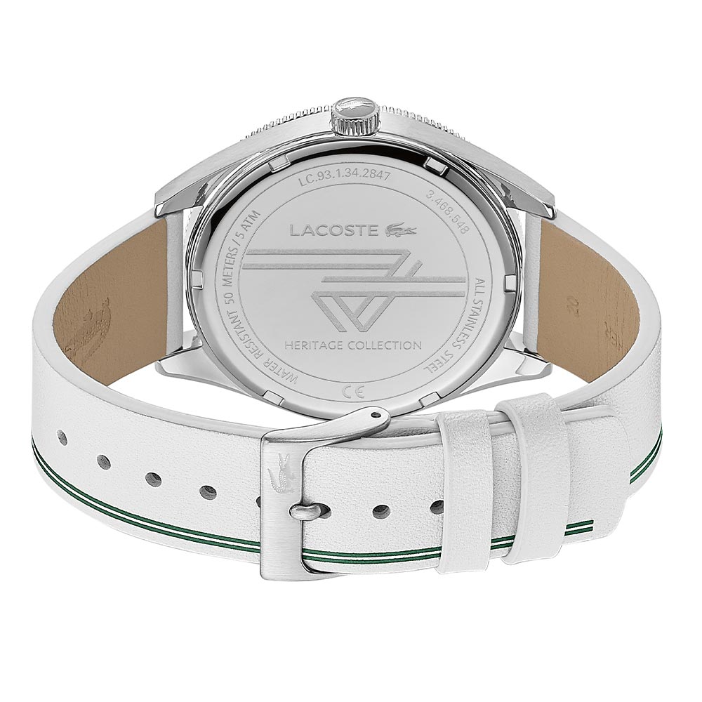 Lacoste Heritage White Leather Men's Watch - 2011050