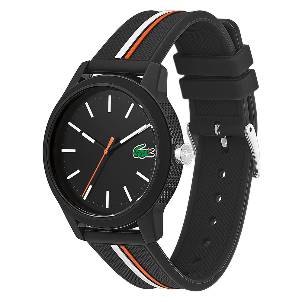 Lacoste 12.12 Black Silicone Men's Watch - 2011071