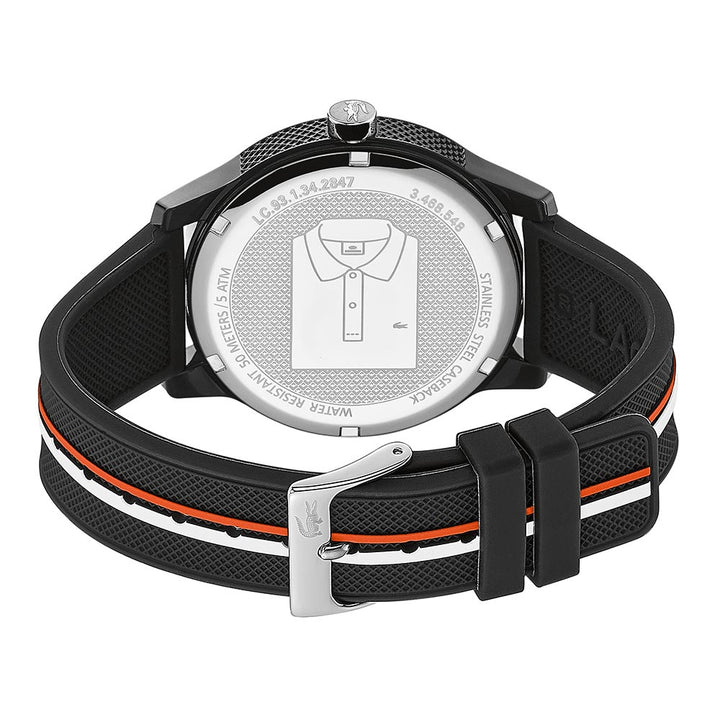 Lacoste 12.12 Black Silicone Men's Watch - 2011071