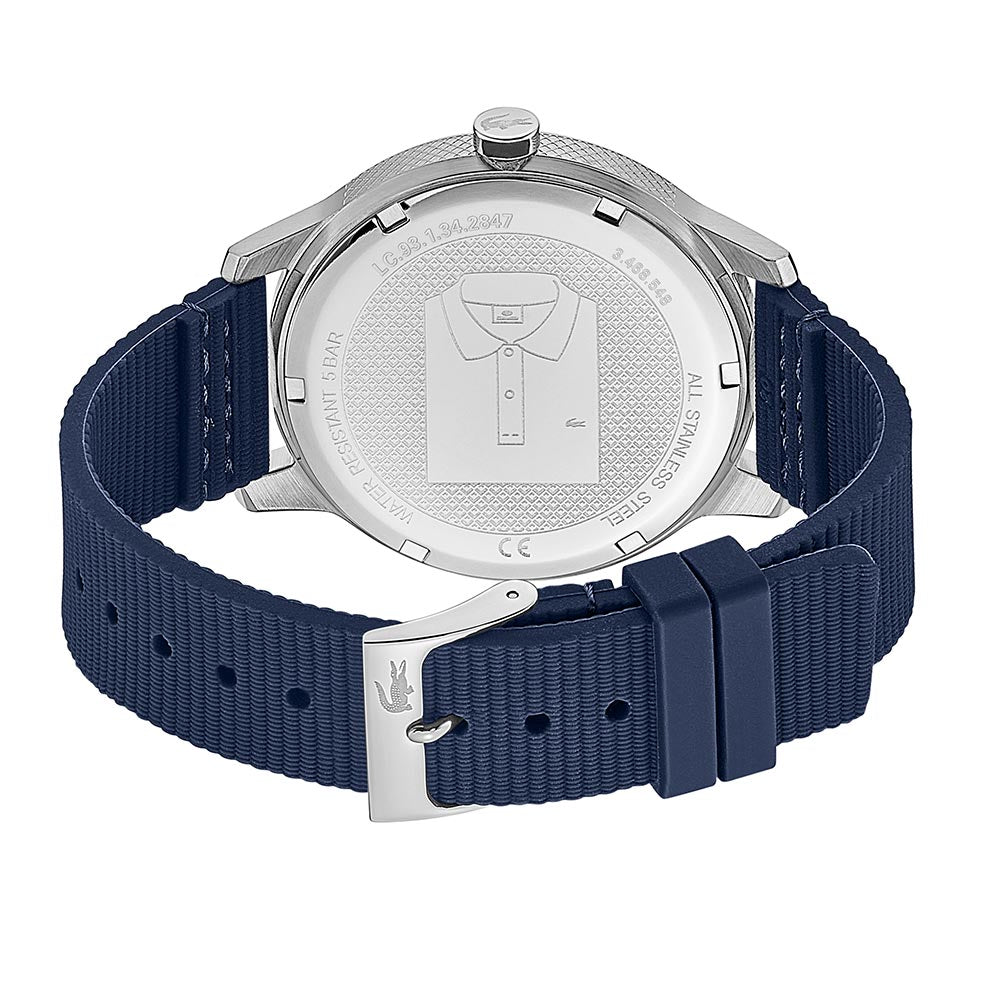 Lacoste 12.12 Blue Silicone Band Men's Watch - 2011086