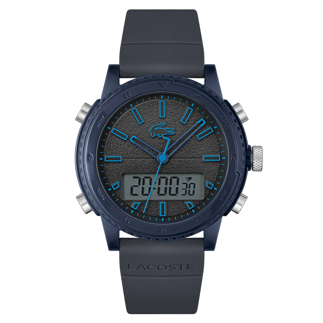 Lacoste Maui Blue Silicone Men's Quartz Analogue & Digital Watch - 2011092