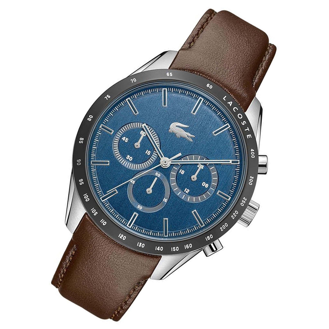 Watch The Boston Lacoste Chrono Men\'s Leather Watch 2011093 Brown Factory - Australia –