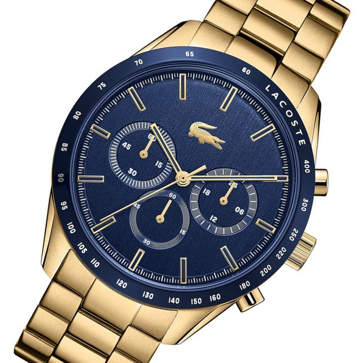Australia Steel Gold Watch Boston Watch Men\'s Blue Lacoste Factory 2011096 Dial – - The Chronograph