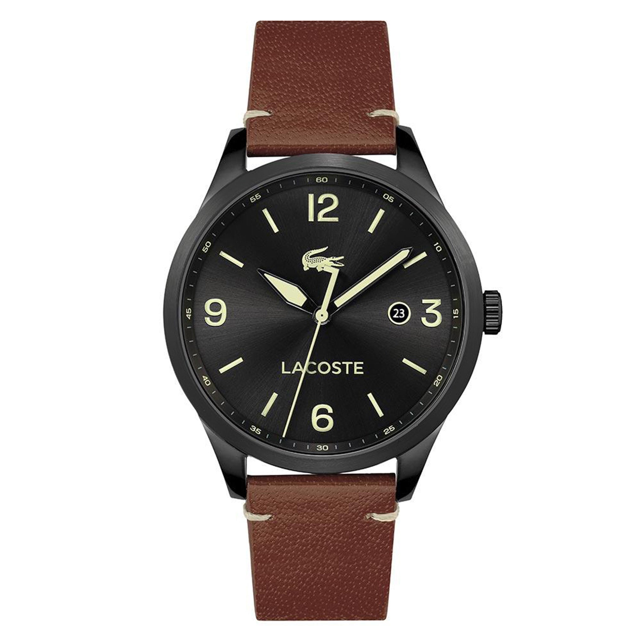 Lacoste Traveler Tan Leather Men's Watch - 2011106