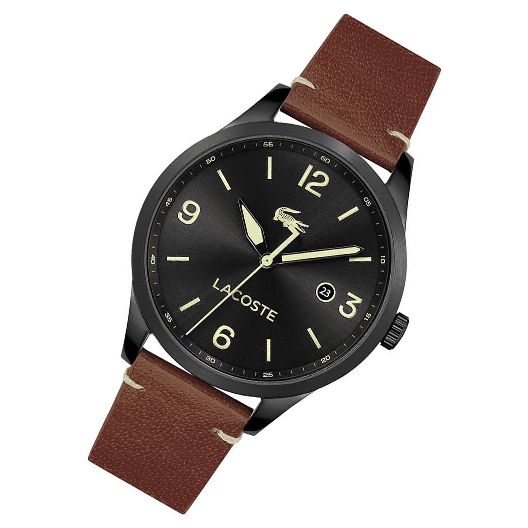 Lacoste Traveler Tan Leather Men's Watch - 2011106