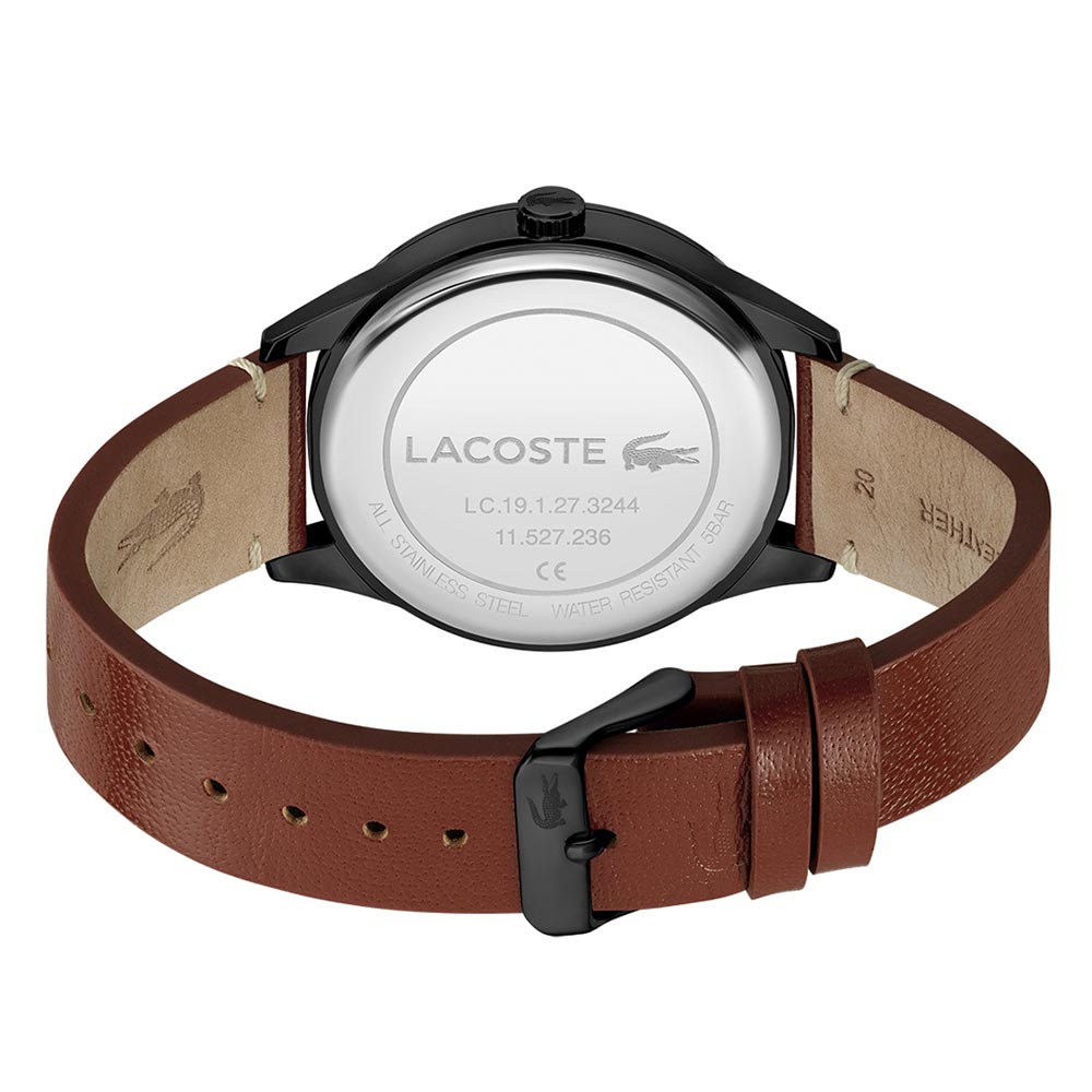 Lacoste Traveler Tan Leather Men's Watch - 2011106