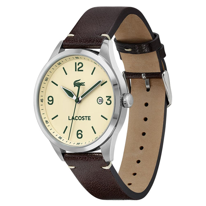 Lacoste Traveler Brown Leather Men's Watch - 2011107