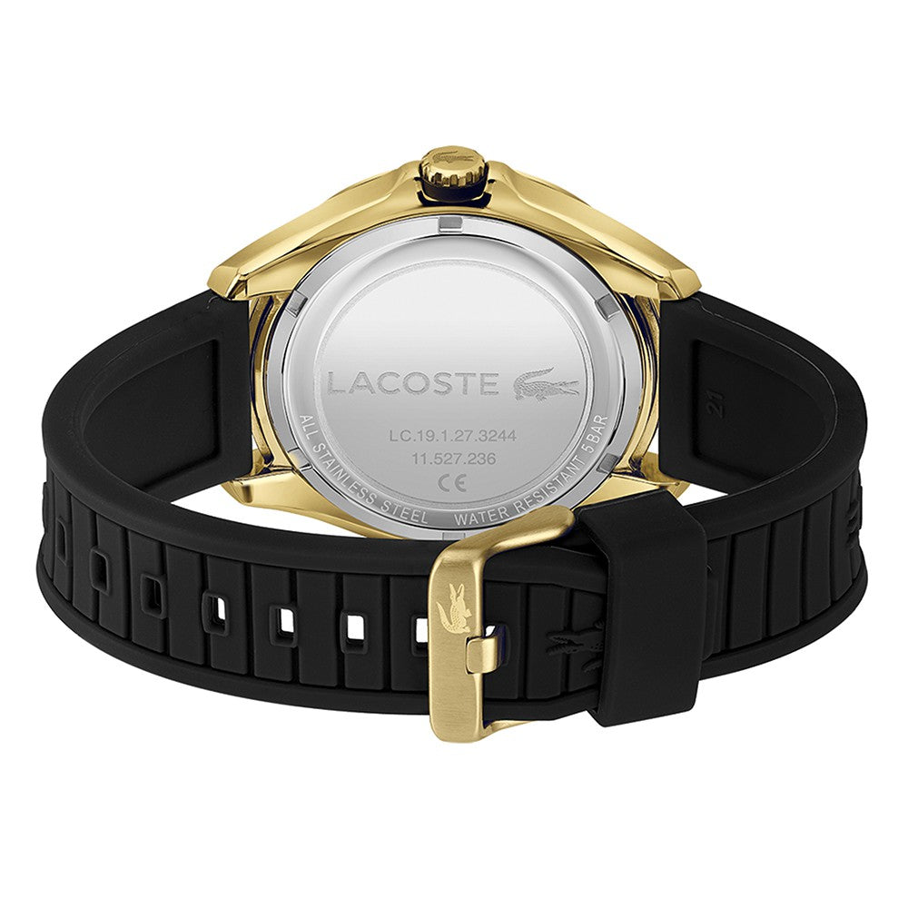 Lacoste Tiebreaker Black Silicone Band Men's Watch - 2011126