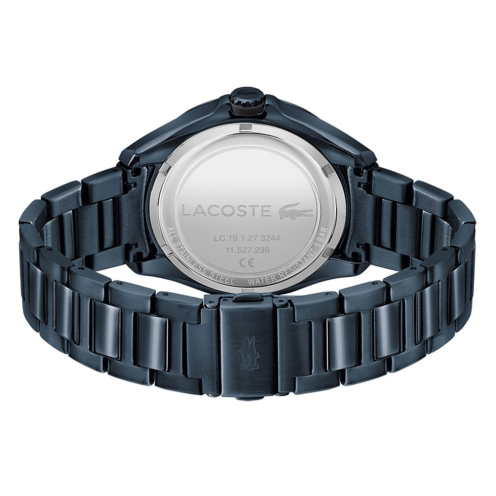 Lacoste Tiebreaker Stainless Steel Black Dial Men's Watch - 2011128