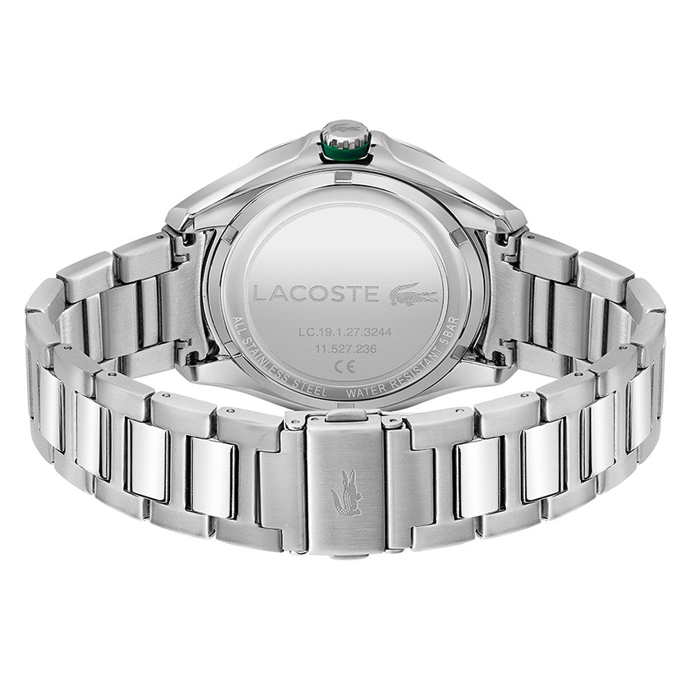 Lacoste Tiebreaker Stainless Steel Black Dial Men's Watch - 2011129