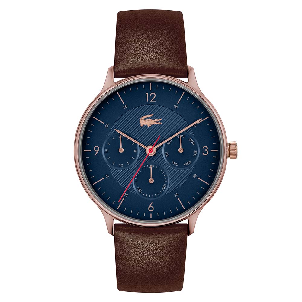 Lacoste 2011051 Watch With 42mm Bavy Blue Face hotsell Navy Blue Leather Band