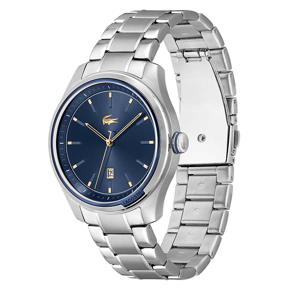 Lacoste Musketeer Stainless Steel Blue Dial Men's Watch - 2011149