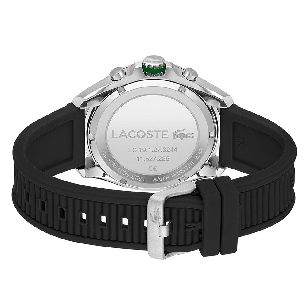 Lacoste Black Silicone Band Men's Chronograph Watch - 2011152