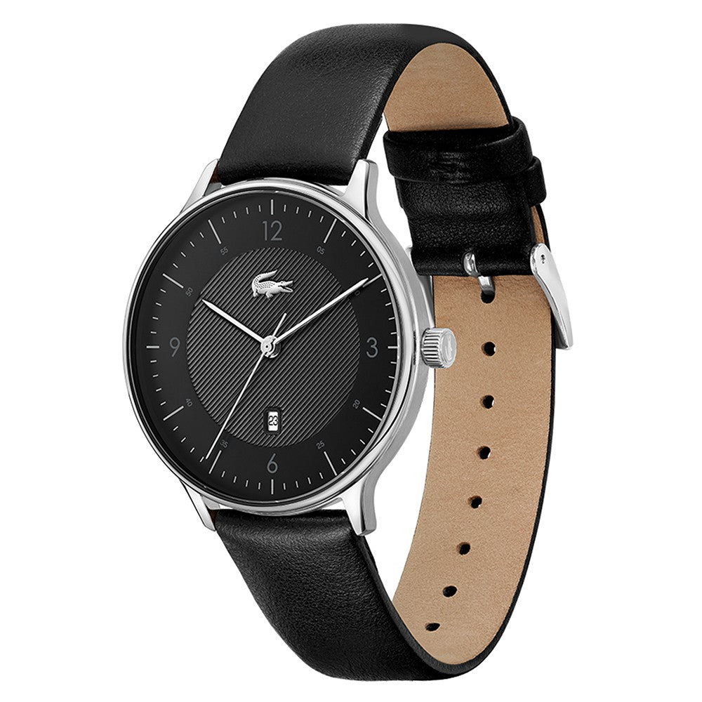 Lacoste Club Black Leather Men's Watch - 2011159