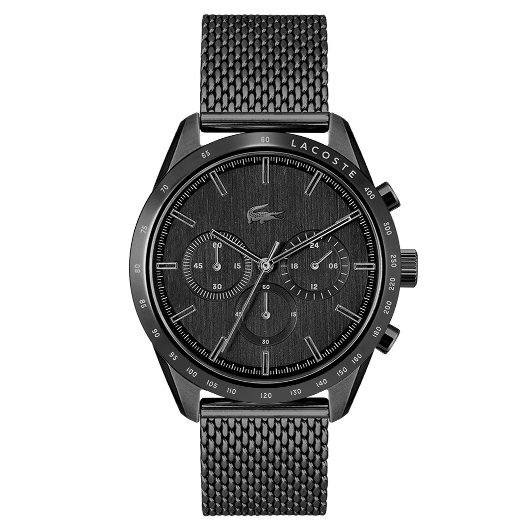 Black lacoste watch online