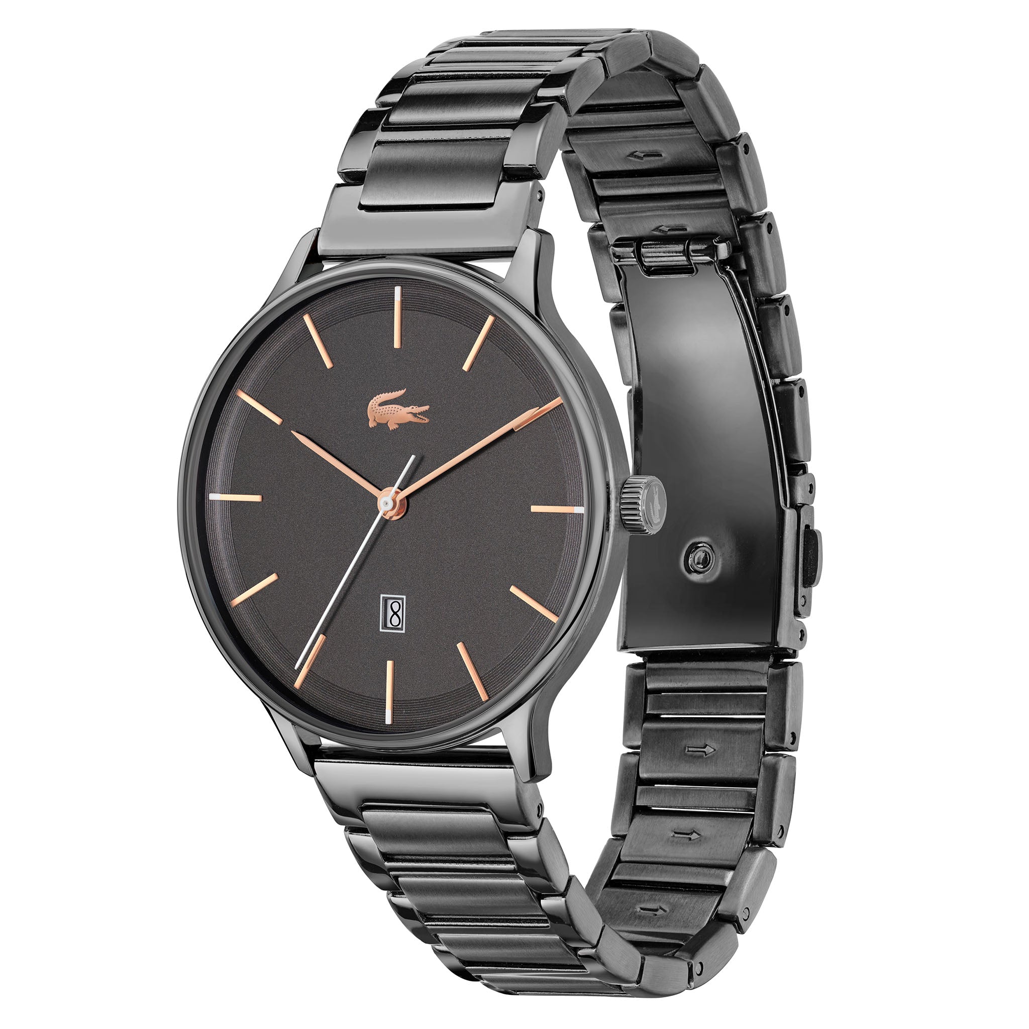 Lacoste Grey Steel & Dial Men's Watch - 2011165
