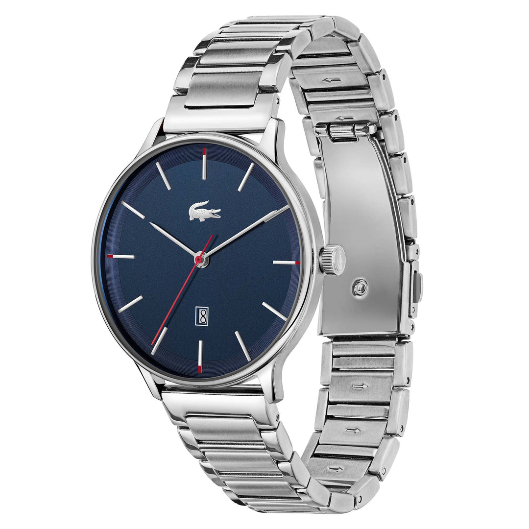 Lacoste Stainless Steel Blue Dial Men's Watch - 2011166