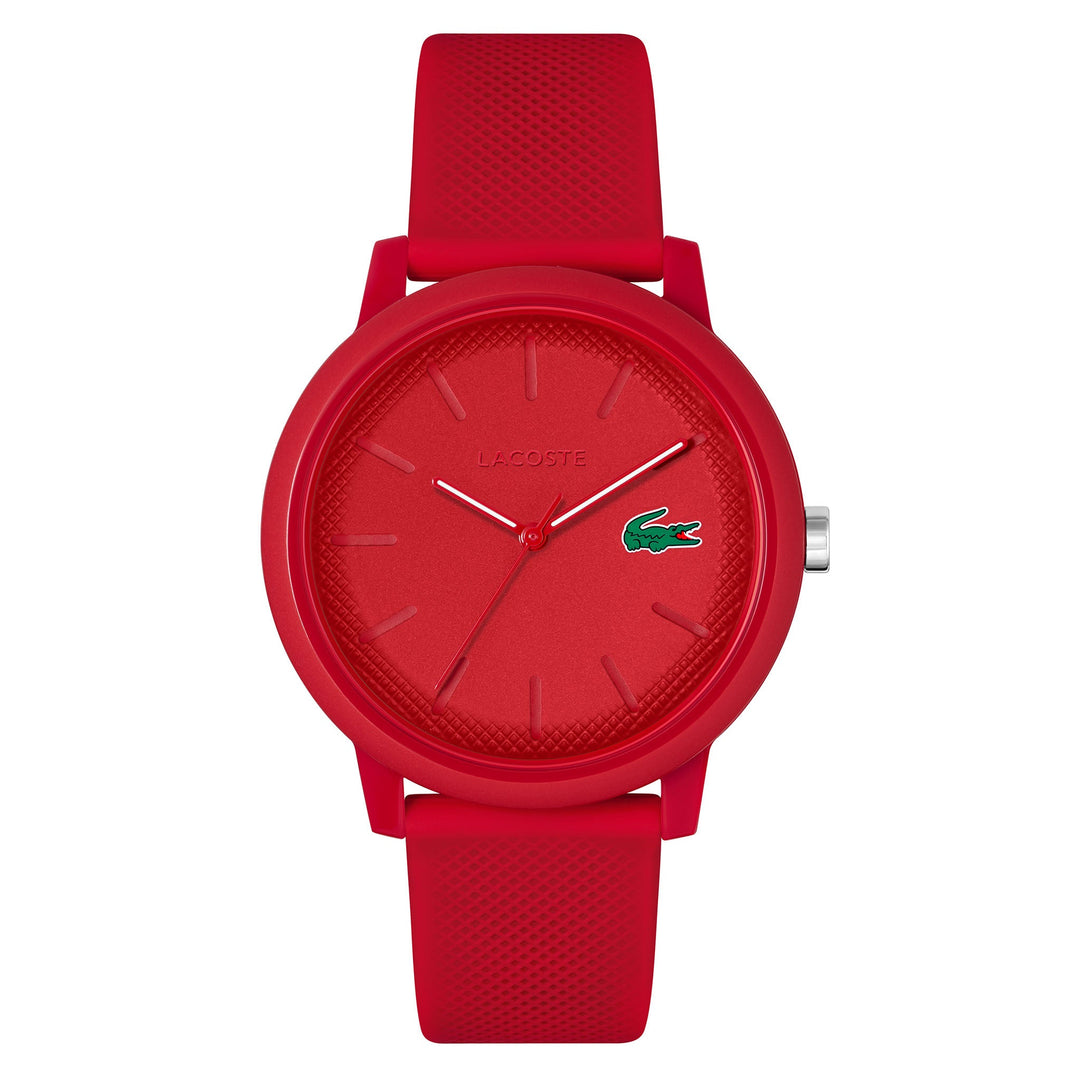 Lacoste Lacoste.12.12 Red Silicone Red Dial Men's Watch - 2011173