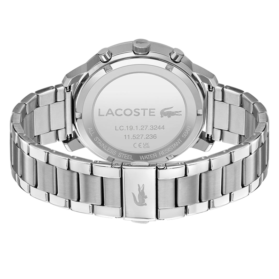 Lacoste Replay Silver Steel Green Dial Men's Multi-function Watch - 2011178