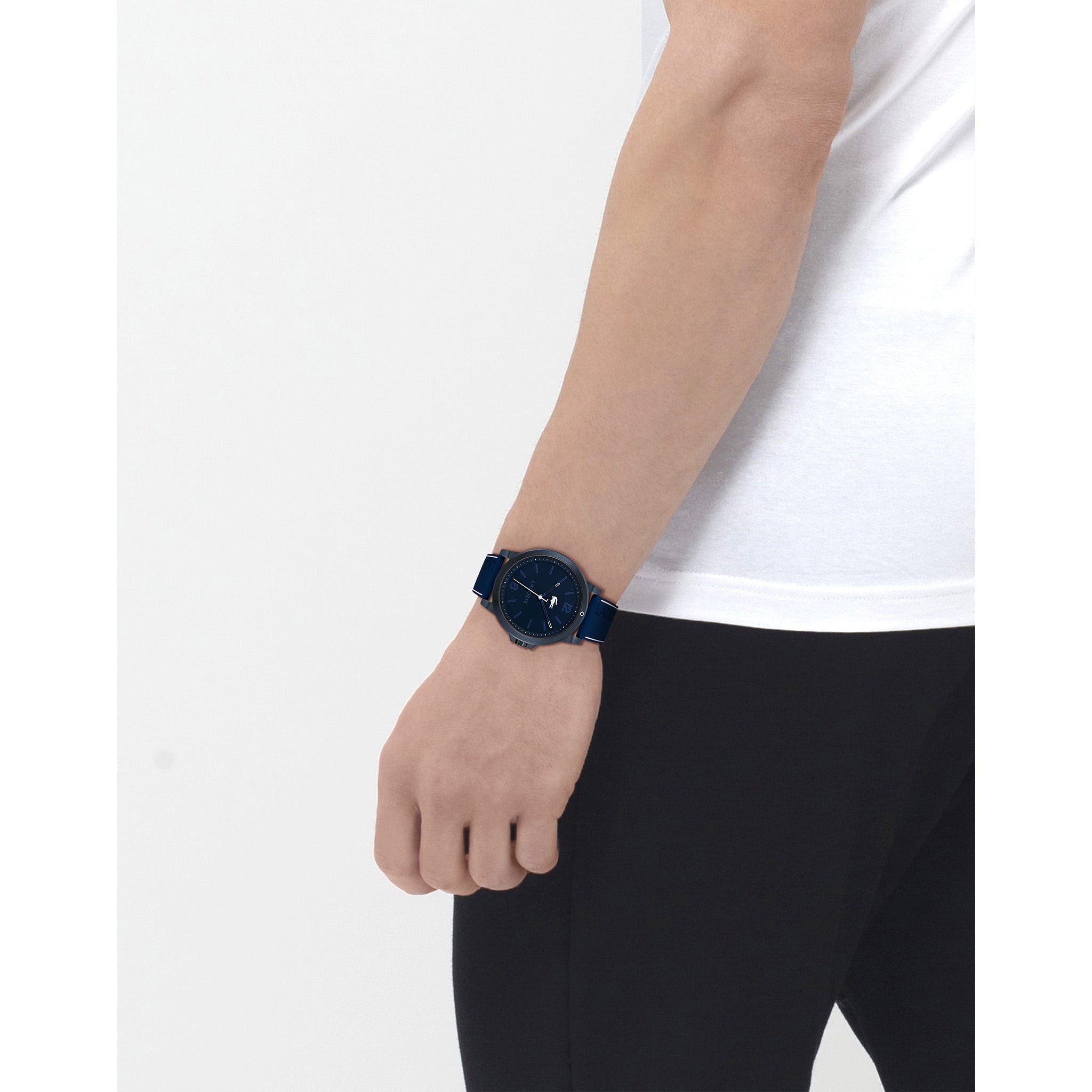 Lacoste Silicone Blue Dial Men's Watch - 2011181
