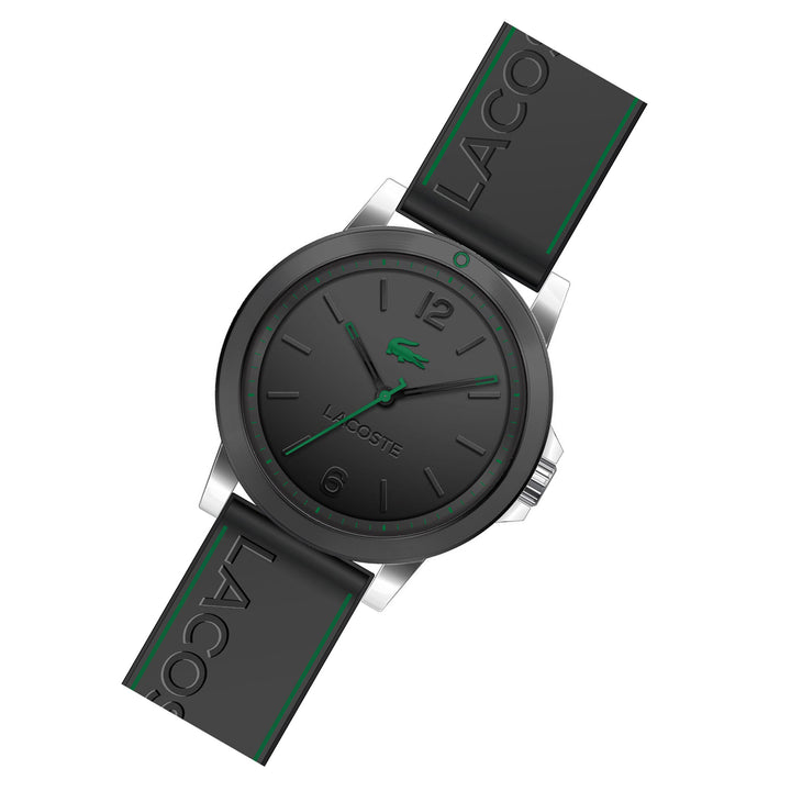 Lacoste Silicone Black Dial Men's Watch - 2011182