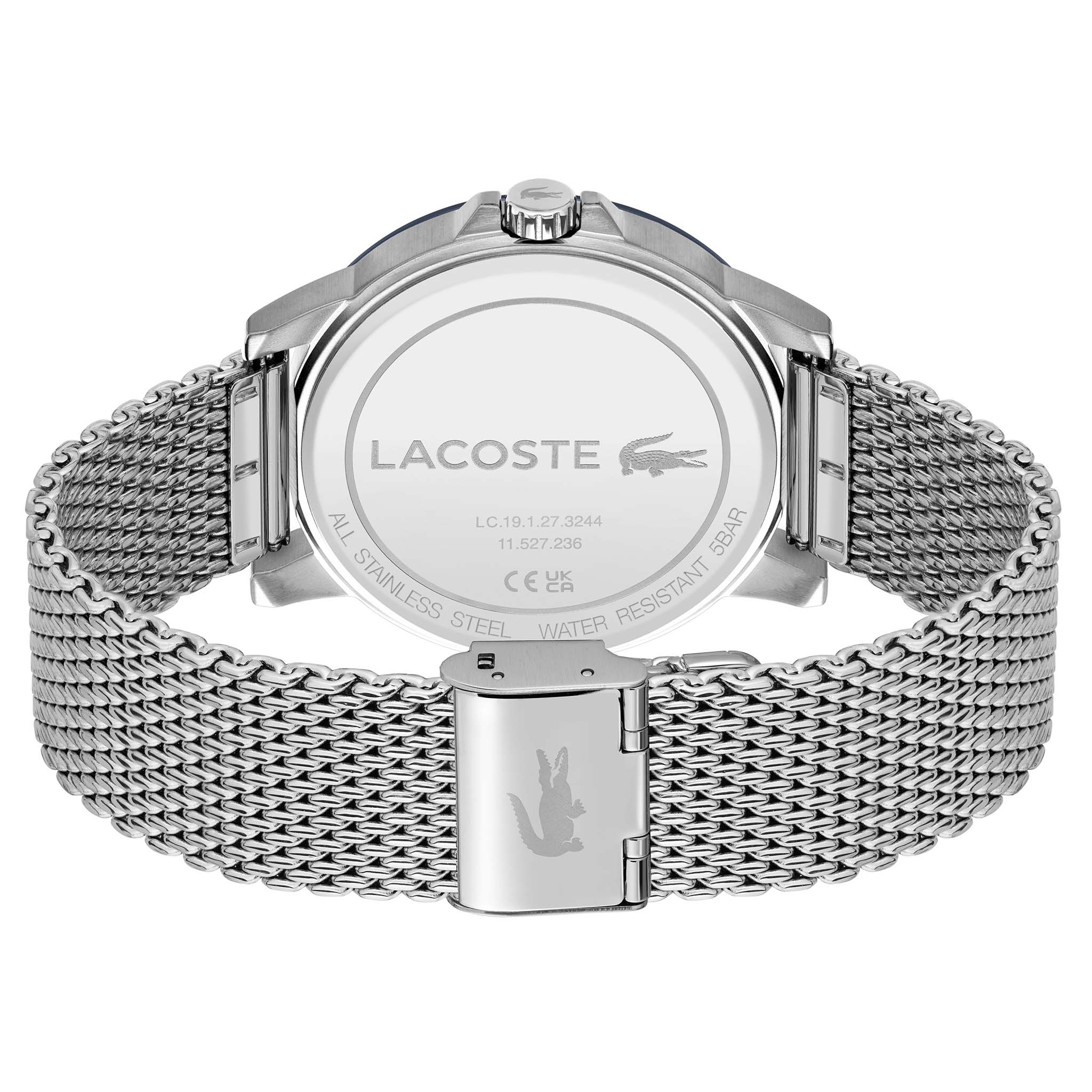 Lacoste Silver Mesh Blue Dial Men's Watch - 2011183