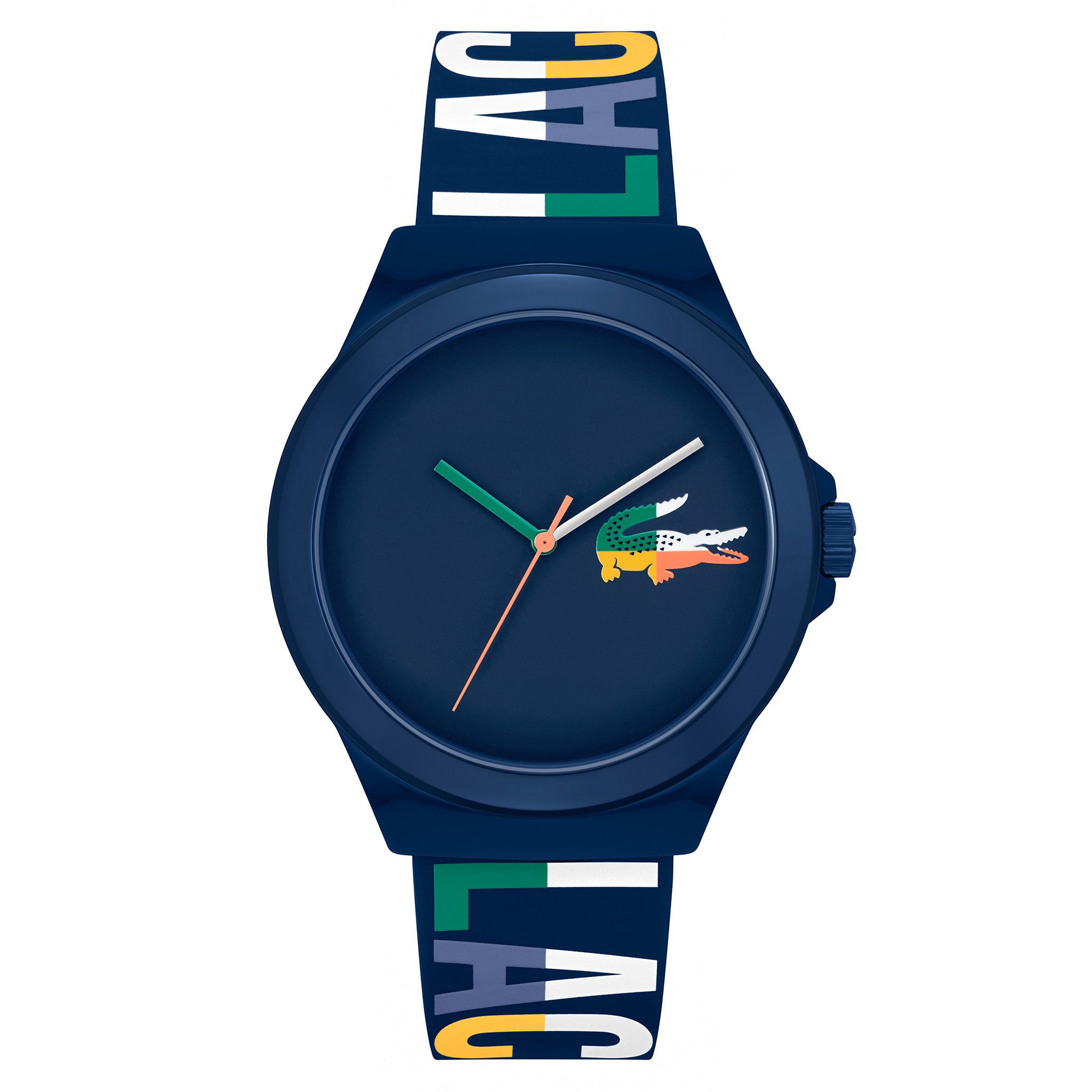 Lacoste Multi-Colour Silicone Blue Dial Men's Watch - 2011184