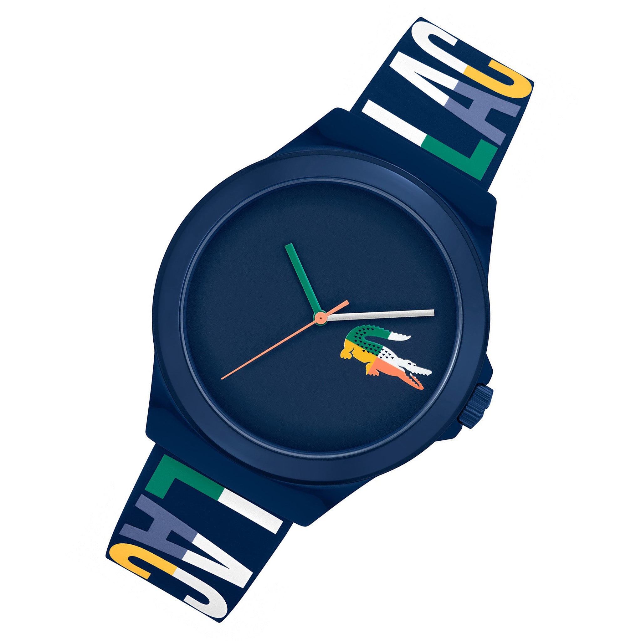 Lacoste Multi-Colour Silicone Blue Dial Men's Watch - 2011184