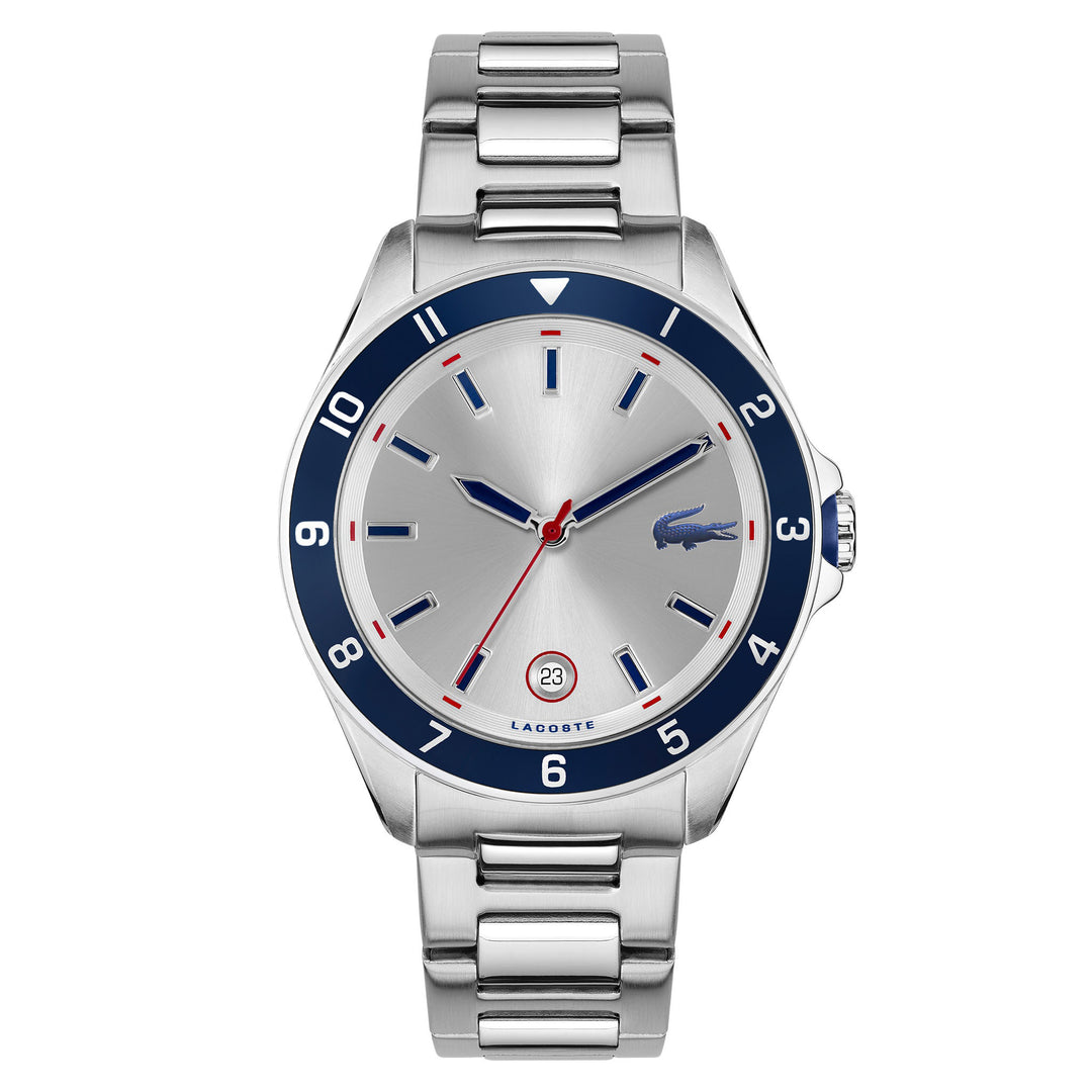 Lacoste Stainless Steel Silver Dial Men's Watch - 2011187