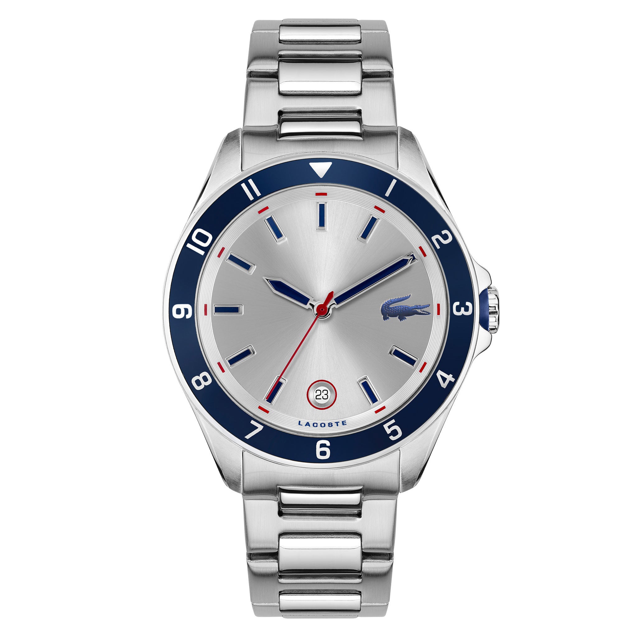 Lacoste Stainless Steel Silver Dial Men's Watch - 2011187