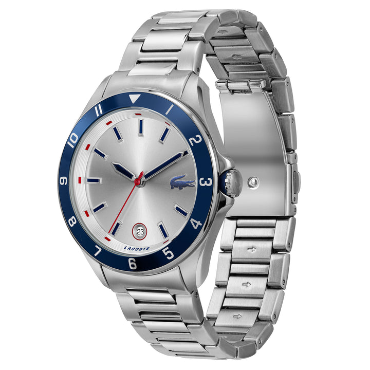 Lacoste Stainless Steel Silver Dial Men's Watch - 2011187