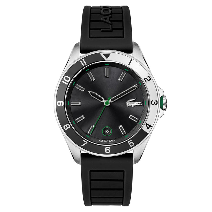 Lacoste Silicone Black Dial Men's Watch - 2011188