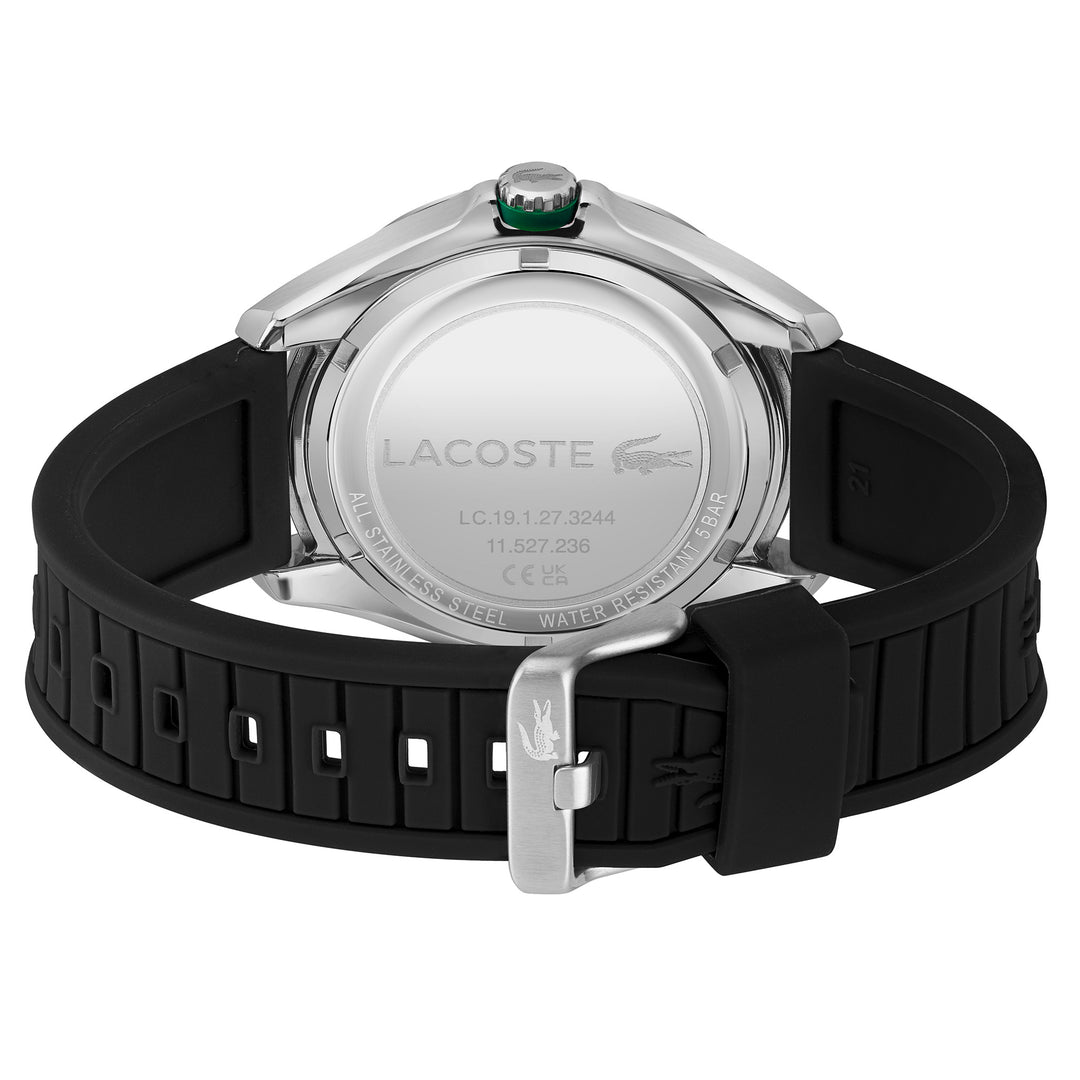 Lacoste Silicone Black Dial Men's Watch - 2011188